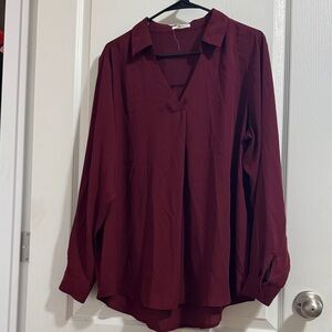 Maurices Deep Red Women's Blouse